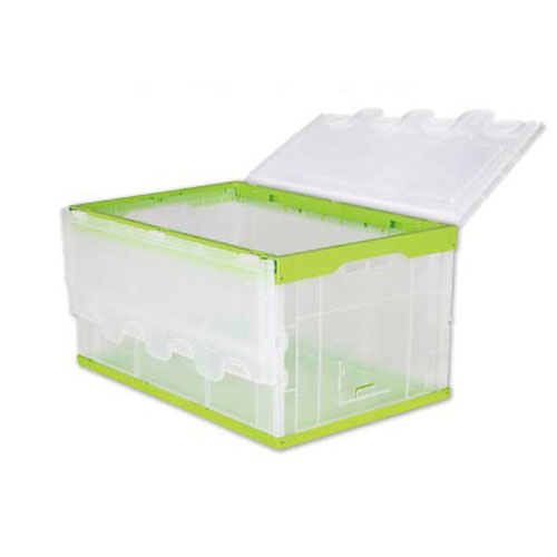 plastikoa foldable edukiontzi Box With tapa